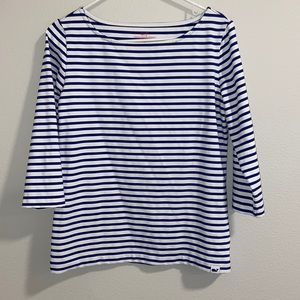 Vineyard Vines blue and white top